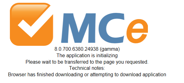 Initial Loading Stage Complete Message